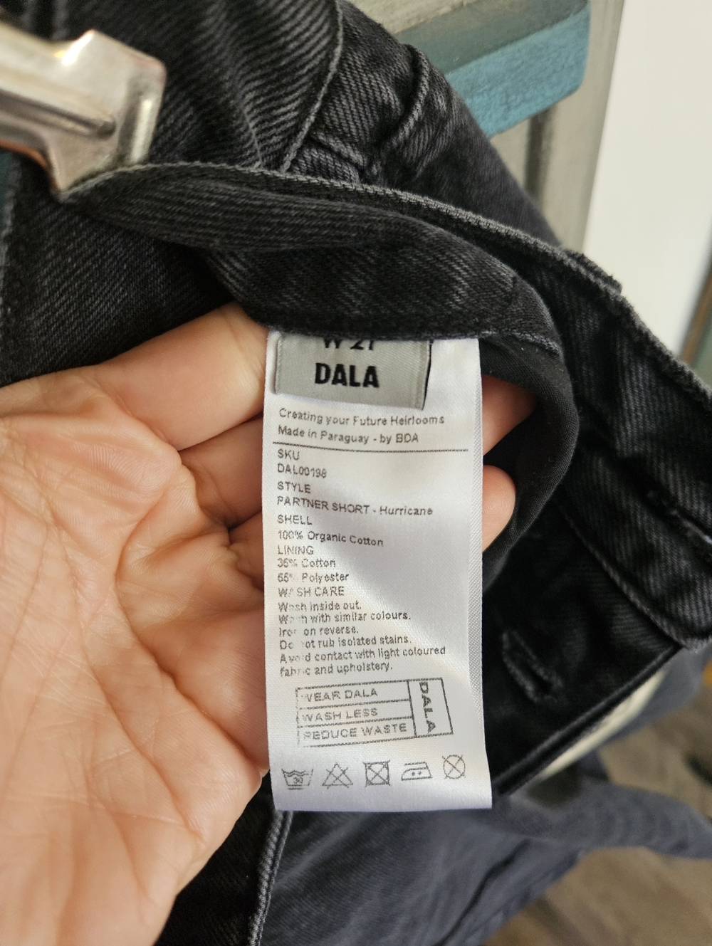 NWT Dala Partner Shorts Evening Black Size 27 Small - Picture 7 of 7